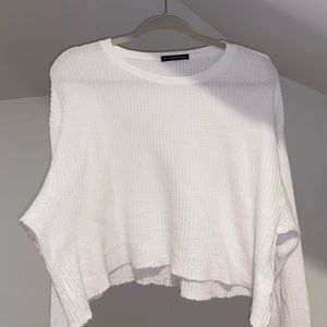 Brandy Melville white long sleeve top!